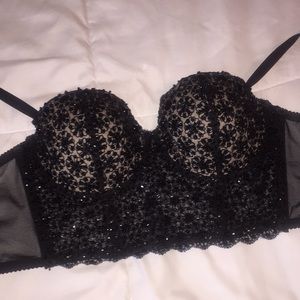 Bebe Sequin Bustier Sexy